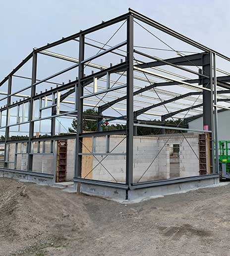 Eine neue Halle entsteht